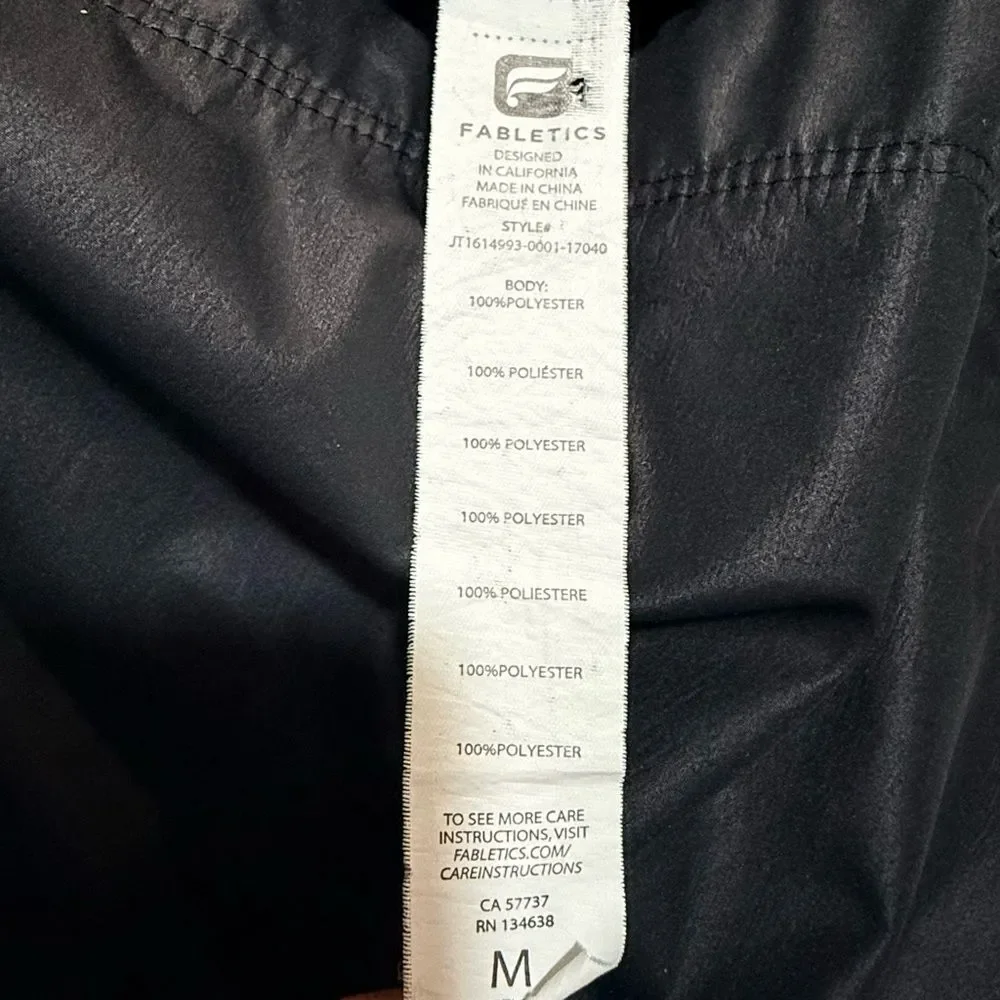 FABLETICS Europa Pullover II Hooded Jacket Black Medium