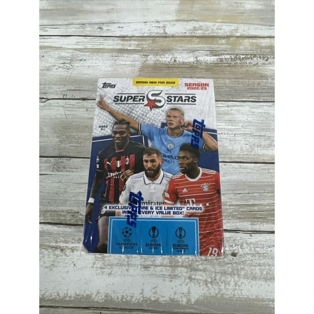 2022-23 Topps Superstars UEFA Champions League Soccer 9 Pack Blaster Box IN-HAND