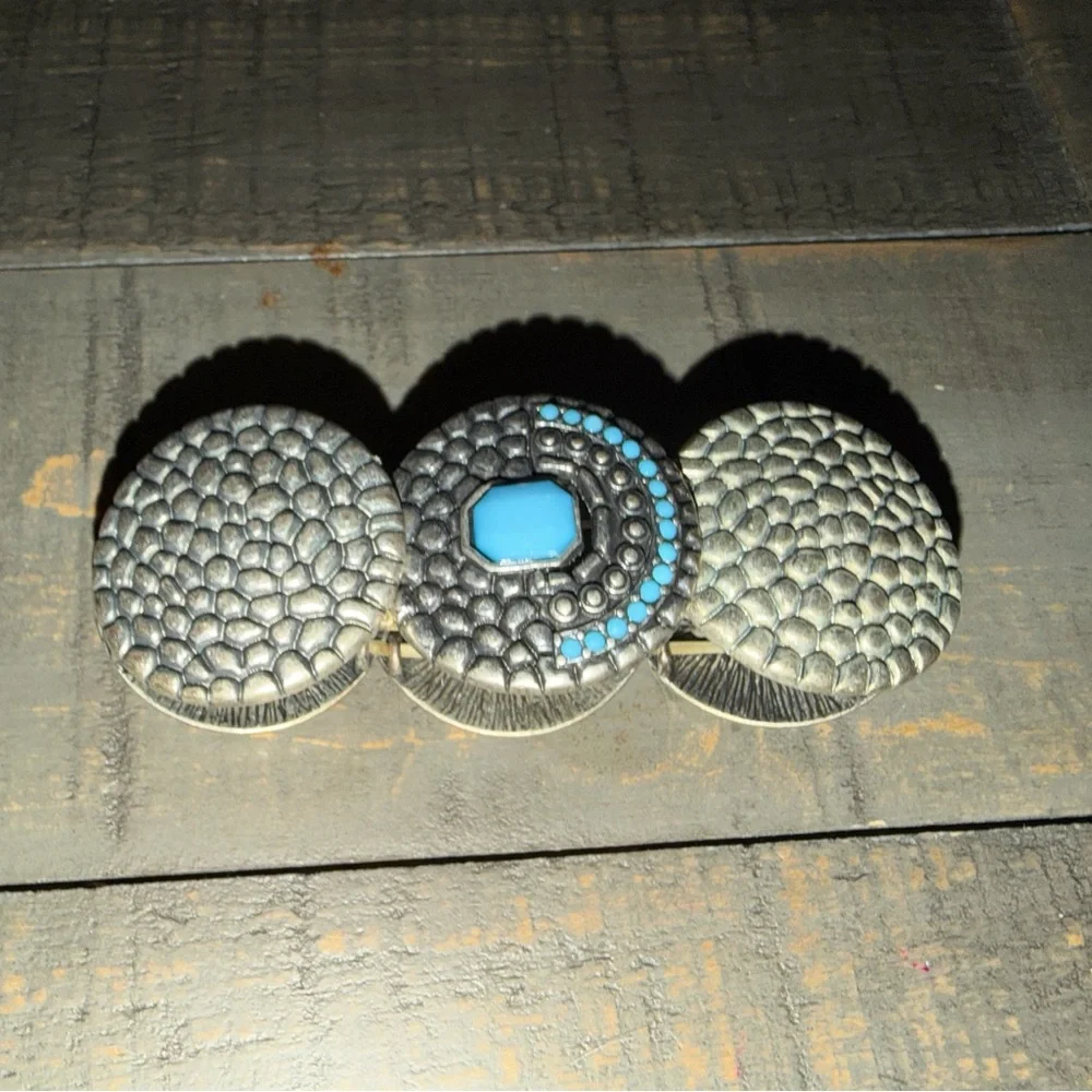 Silver and Turquoise Jewelry Set earrings and bracelet women's fashion jewelry‎