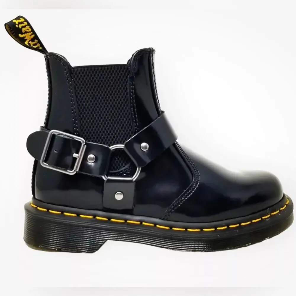 Dr. Martens Men’s Wilcox Smooth Leather Buckle Boots EUR 47 Size 13 NEW