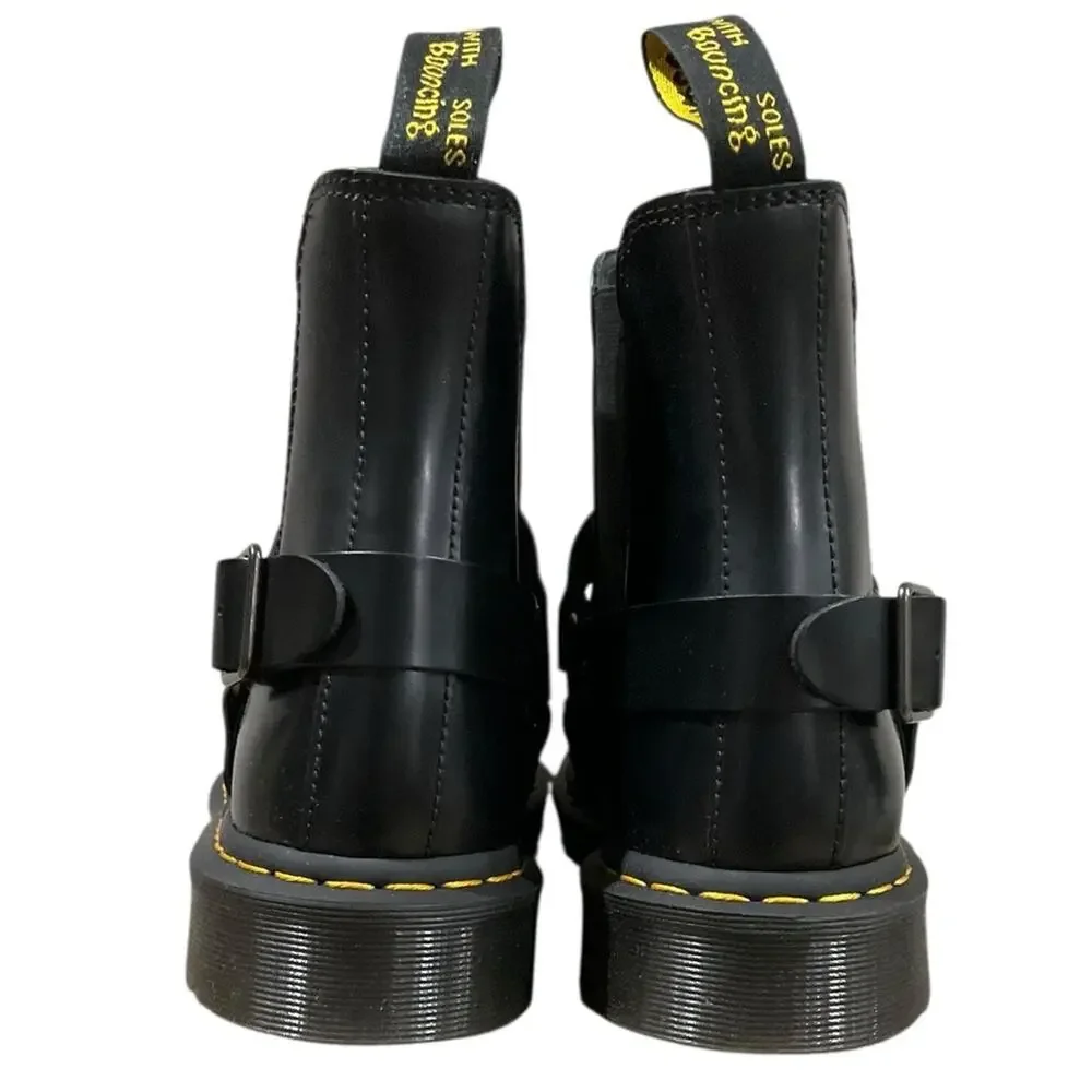 Dr. Martens Men’s Wilcox Smooth Leather Buckle Boots EUR 47 Size 13 NEW