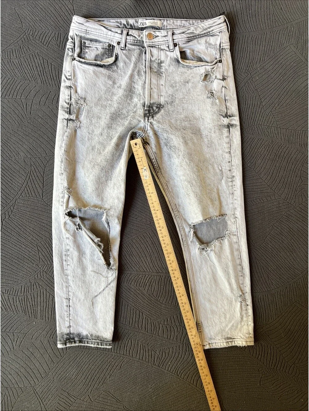 Zara sizes distressed all
