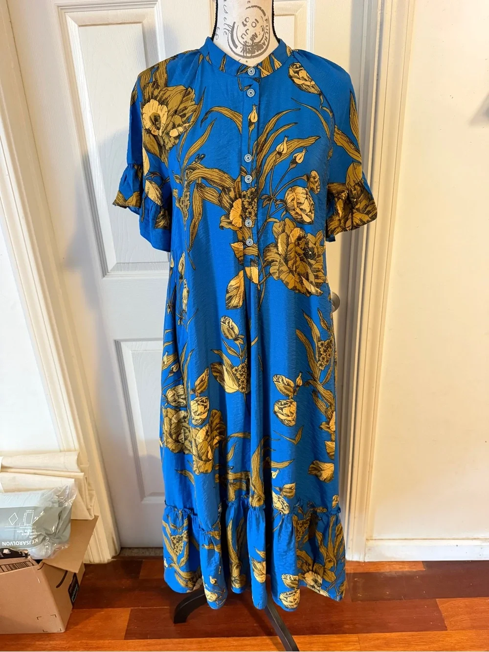 Anthropologie bright blue
