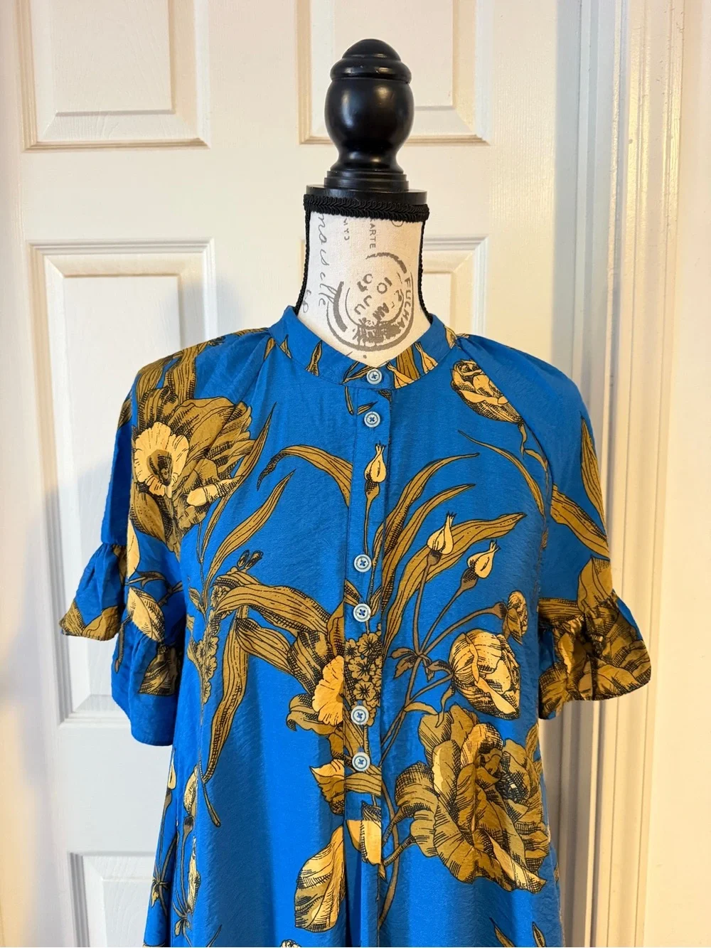 Anthropologie bright blue