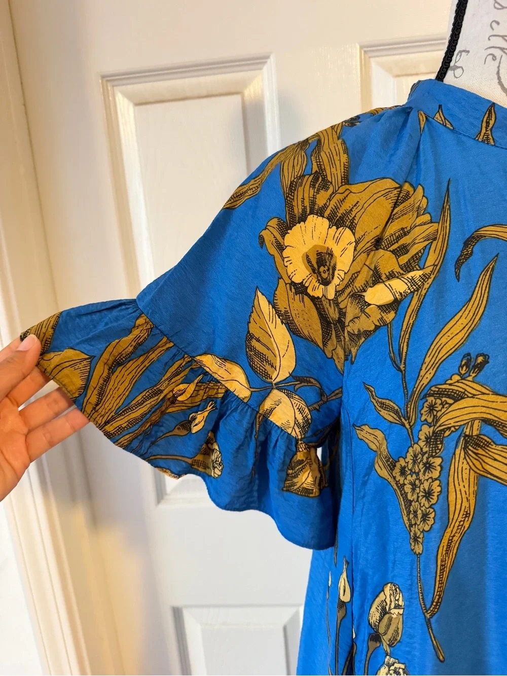 Anthropologie bright blue