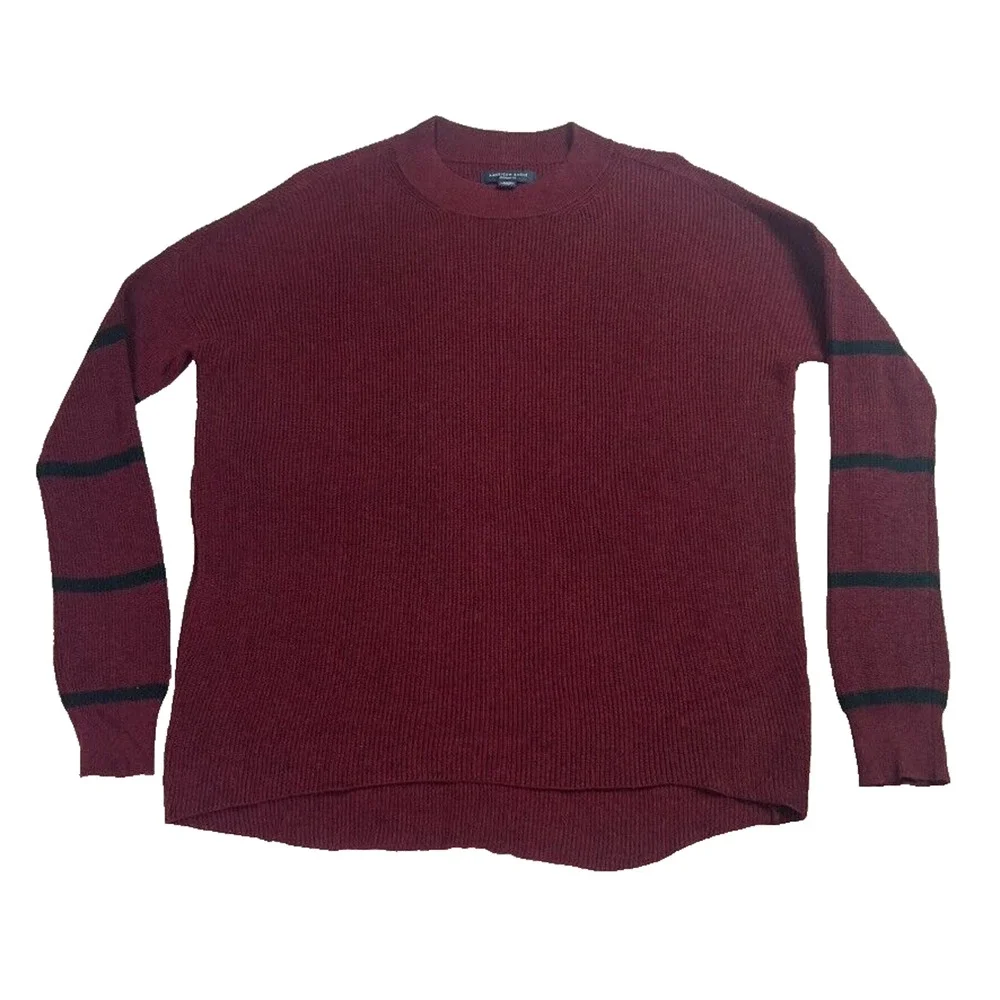 American Eagle Sweater Womens Small Red Pullover Comfort Casual Jegging Fit