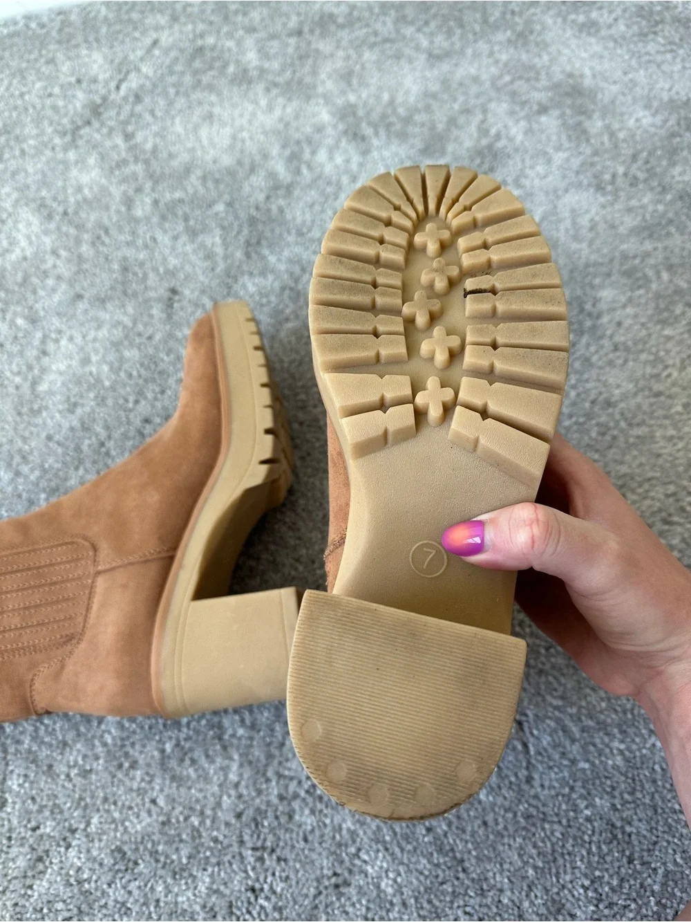 Universal Thread cognac suede thread