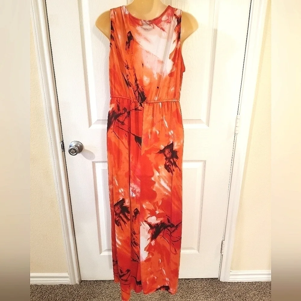 Nina Leonard beautiful orange