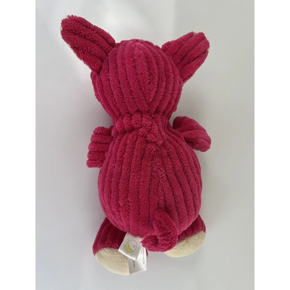 Animal Adventure Pink Corduroy  Ribbed Pig Plush Soft Toy Stuffed Animal 10