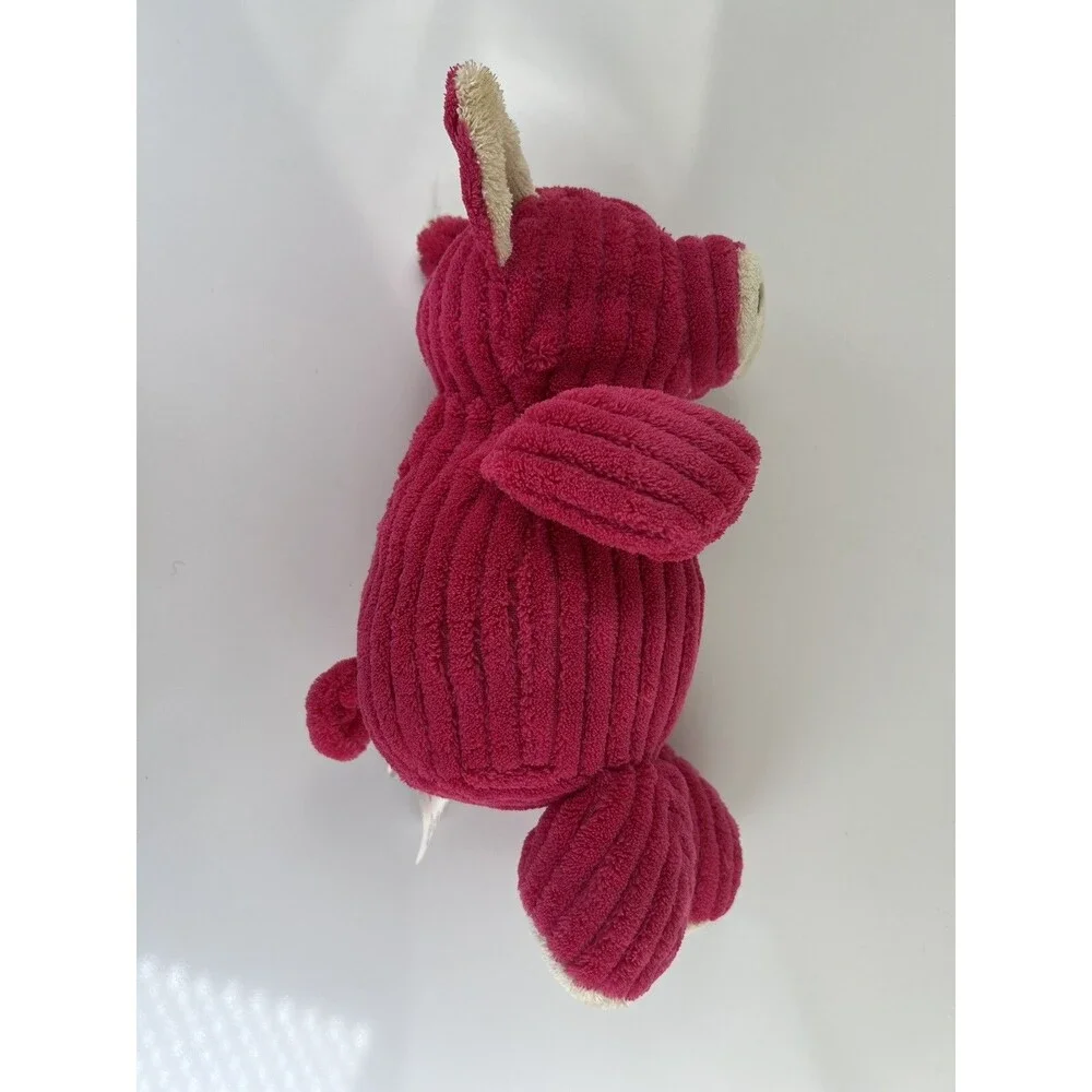 Animal Adventure Pink Corduroy  Ribbed Pig Plush Soft Toy Stuffed Animal 10