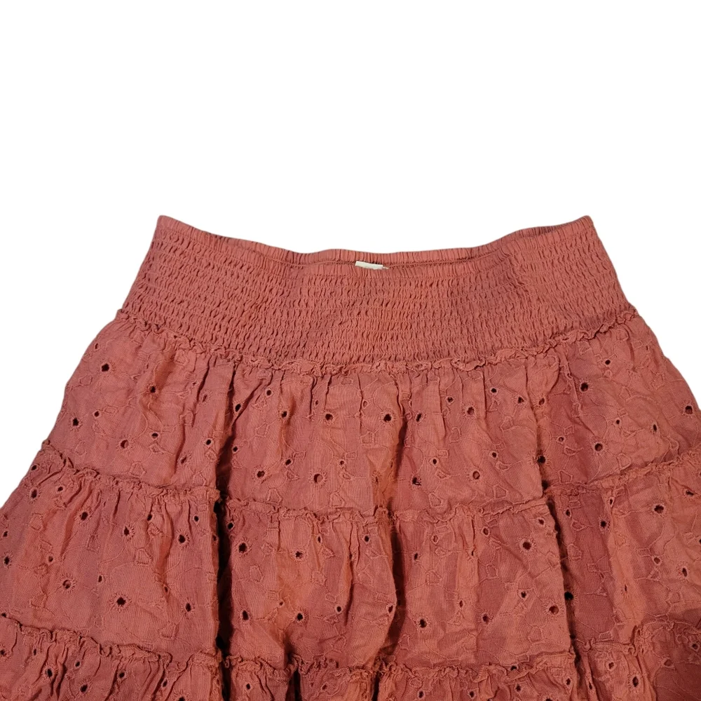 American Eagle Pink Eyelet Mini Skirt