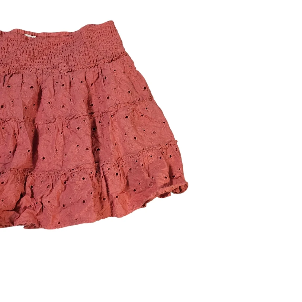 American Eagle Pink Eyelet Mini Skirt