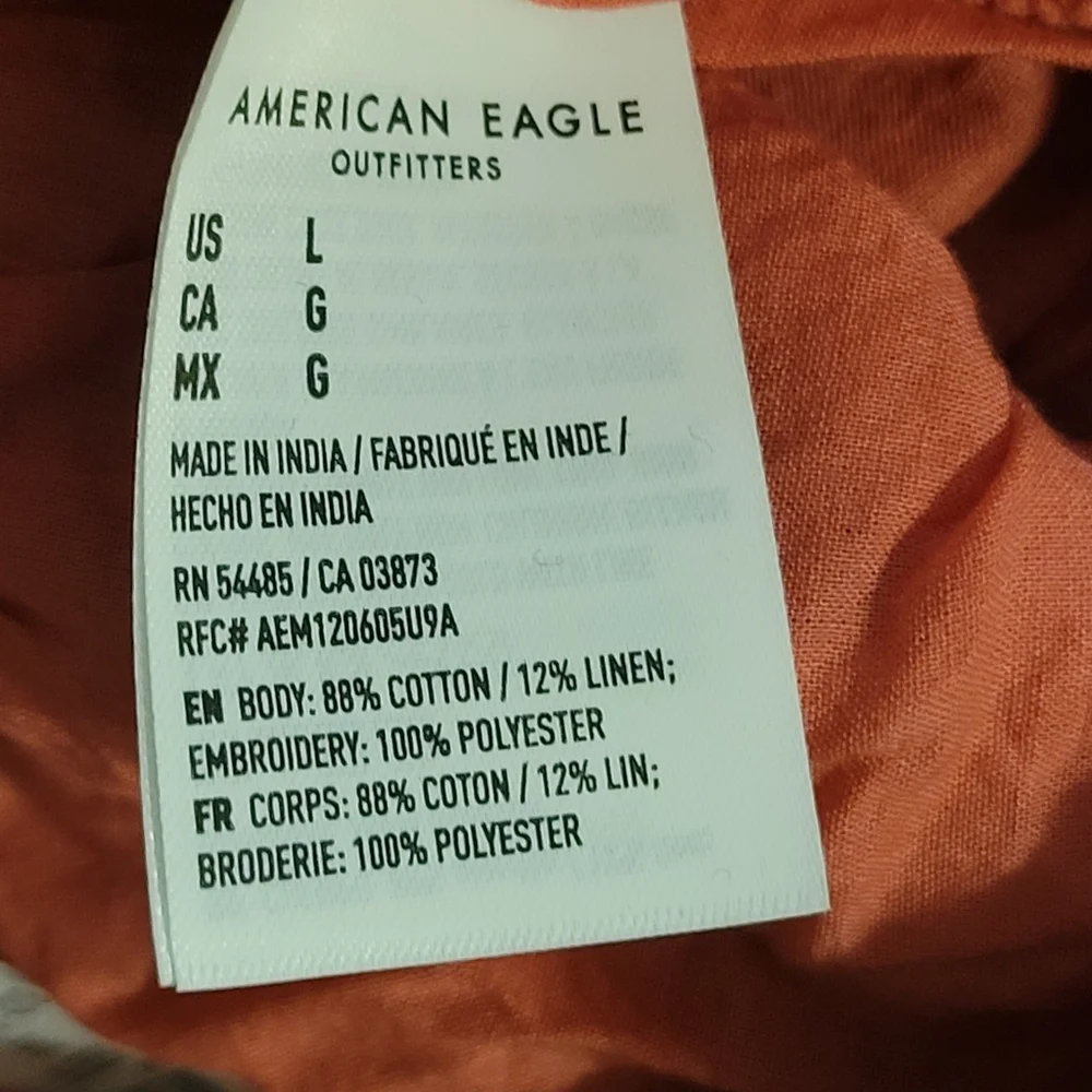 American Eagle Pink Eyelet Mini Skirt