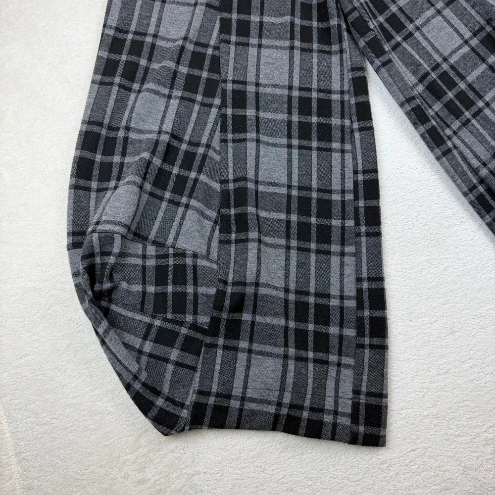 Y2K Plaid Balloon Capri Pants Womens Large Avant Garde Bubble Hem Goth 32