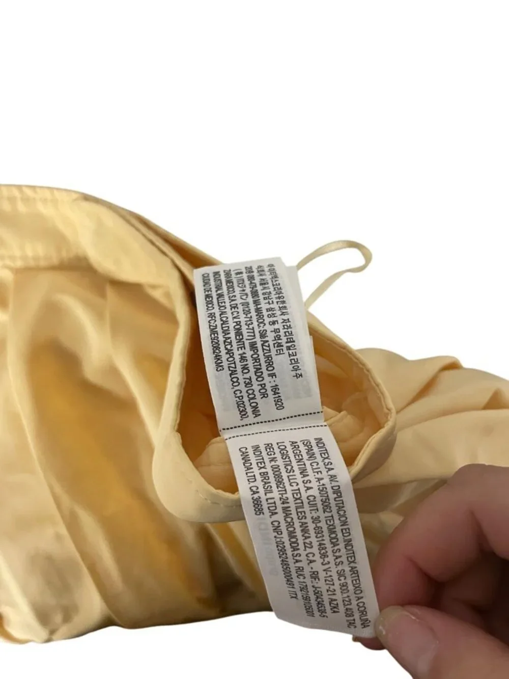 Zara ZW Womens Midi Skirt XS Yellow High Waist A-Line Flare 2484/065 NWT
