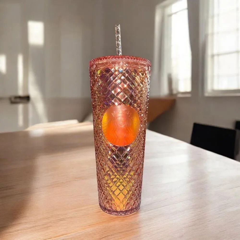 ✨Starbucks Rose Gold Studded Tumbler RARE✨