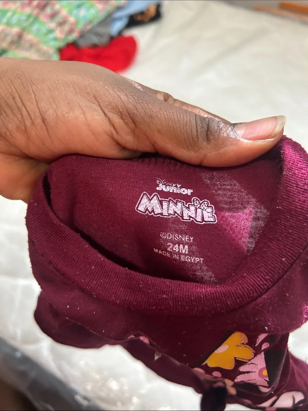 Disney soft maroon