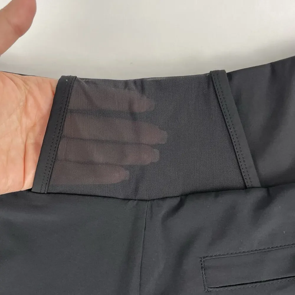 Athleta Ascender Athletic Active Running Shorts Black 406749 Size 10 NICE