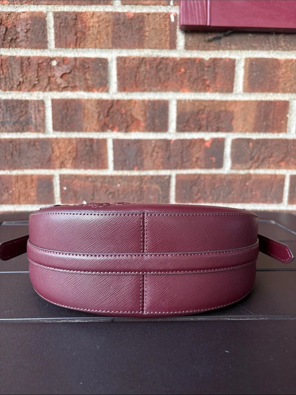 NWT-Kate Spade-SET-Madison-Crescent Bag &Cardholder-Dk Merlot-Forest Blooms-$468