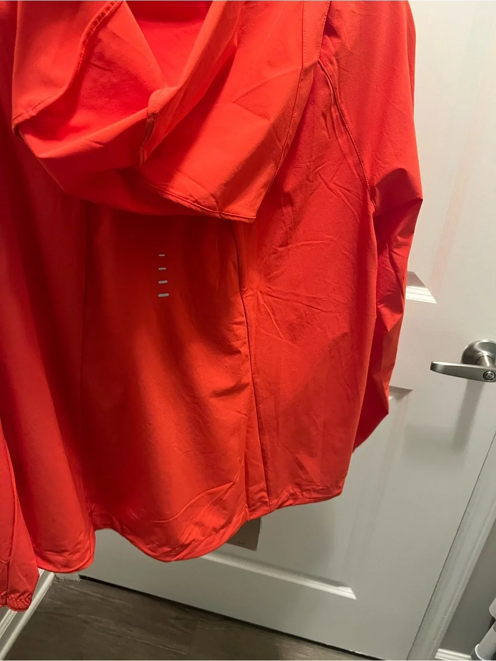 2  pc Lightweight Hooded Jacket -  and leggings Red