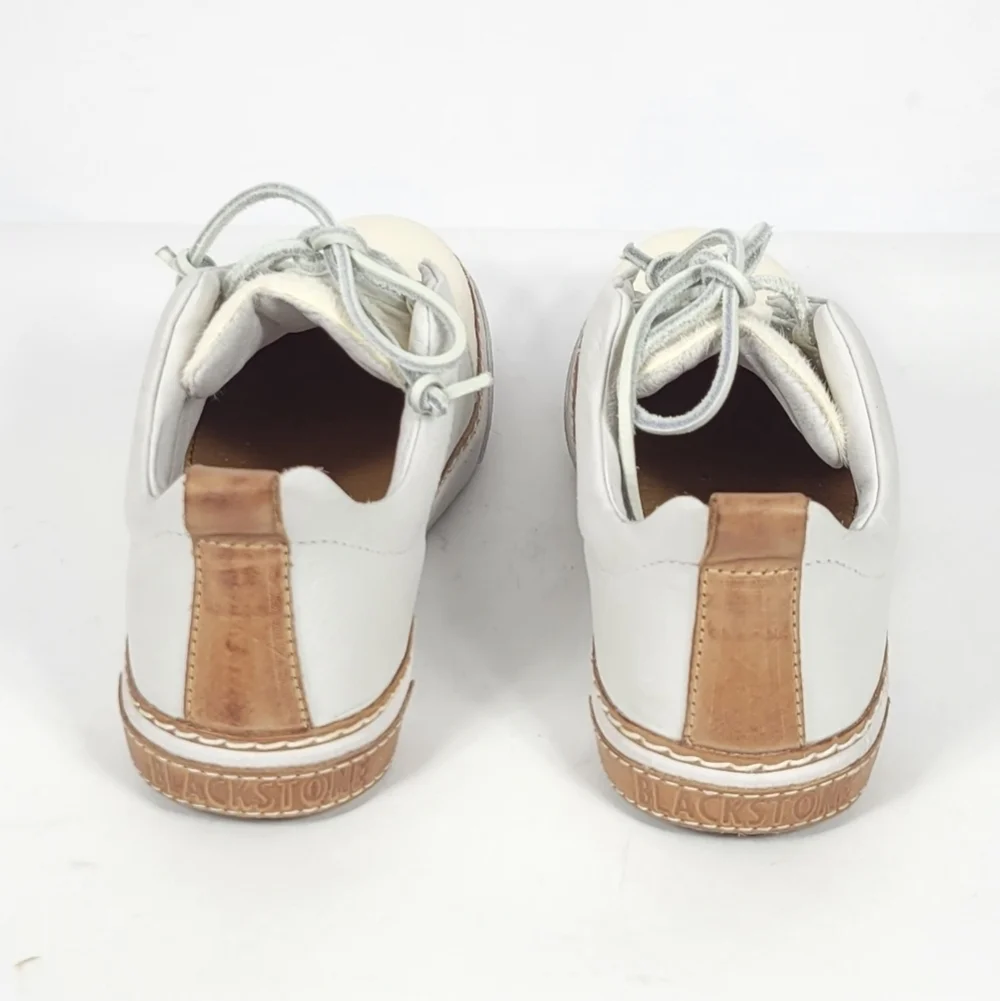 Blackstone White and Tan Sneakers #783 Size EU39 (US 8.5)