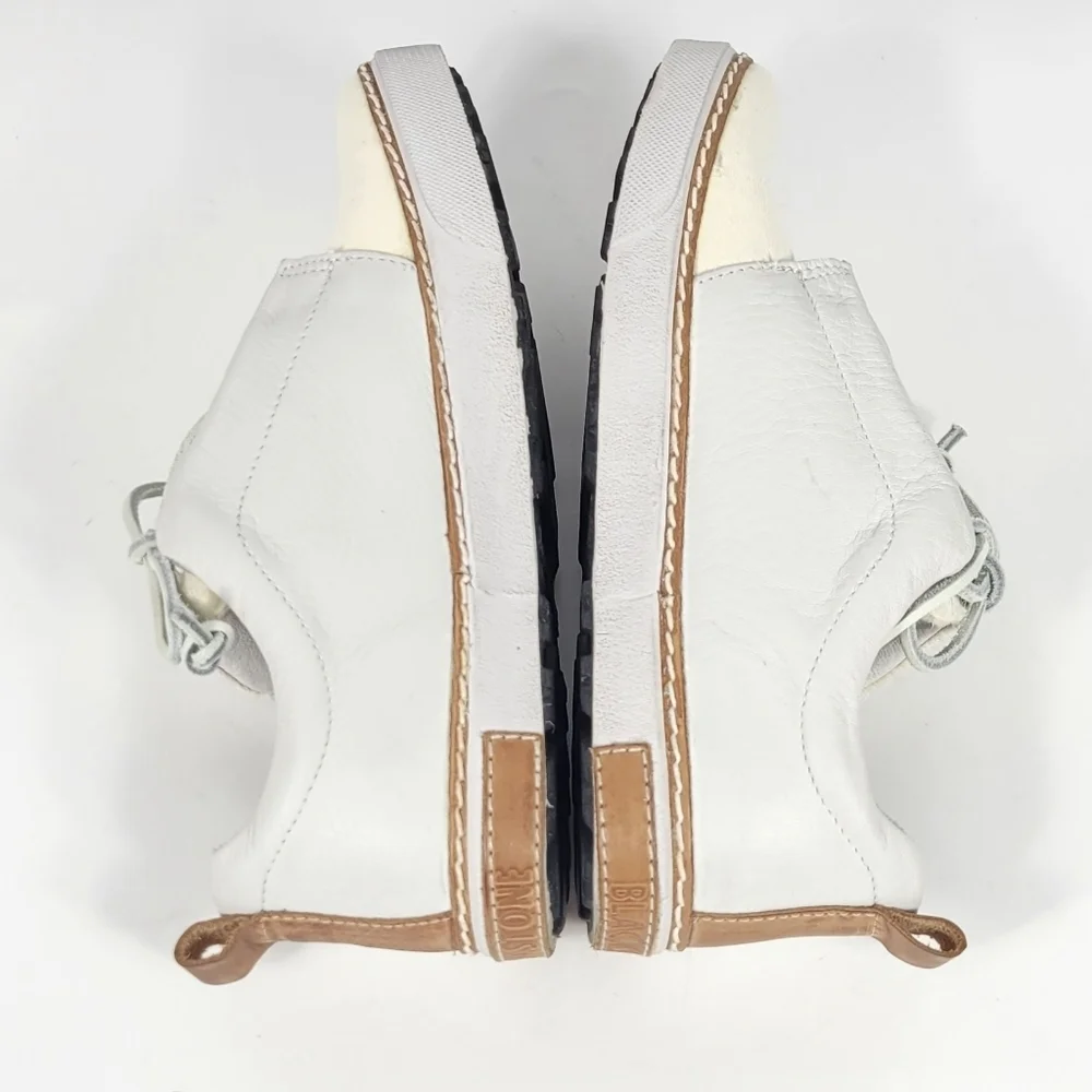 Blackstone White and Tan Sneakers #783 Size EU39 (US 8.5)