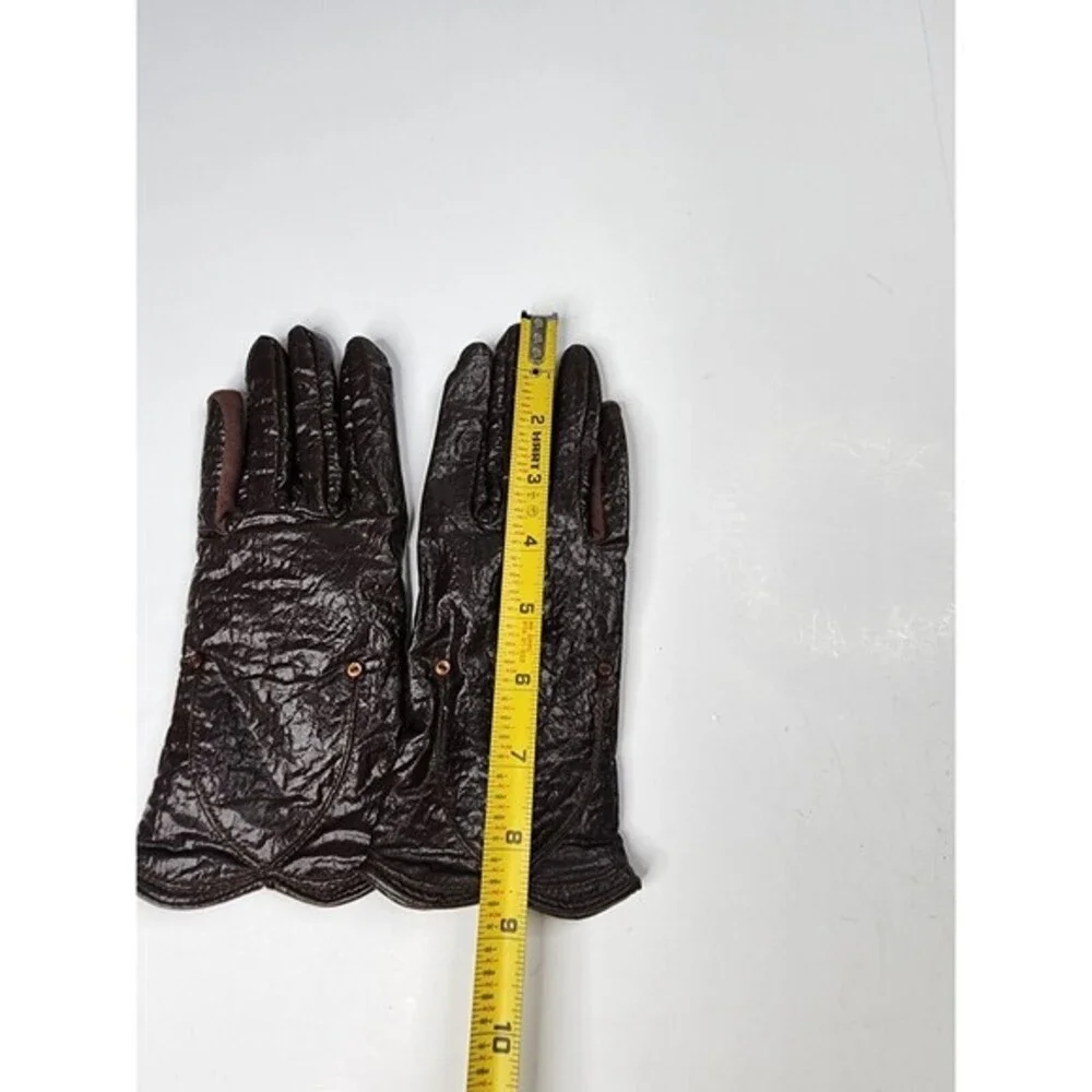 Vintage Dark Red Gusset Dress Gloves Hong Kong Driving Gloves Size 6.5/7.5‎