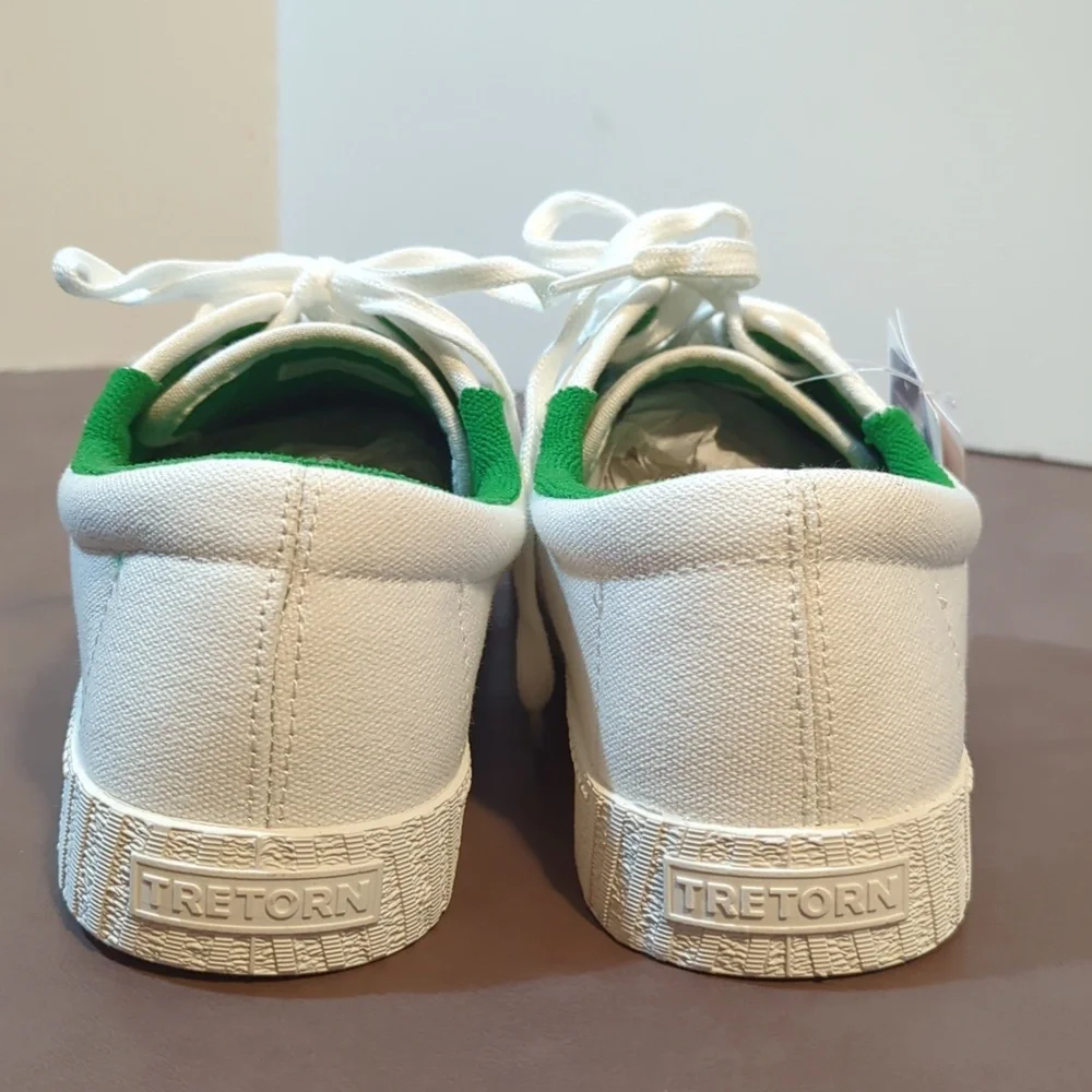 Tretorn Canvas Women's Tennis Shoes Size 10W Comfort Insole System White Green