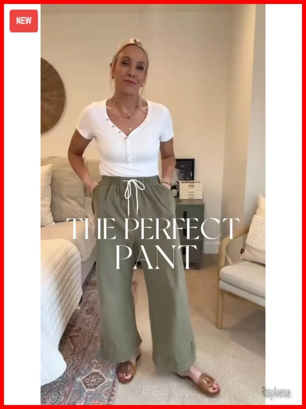 Baggy Wide Leg Casual Cotton Palazzo Pants with Pockets