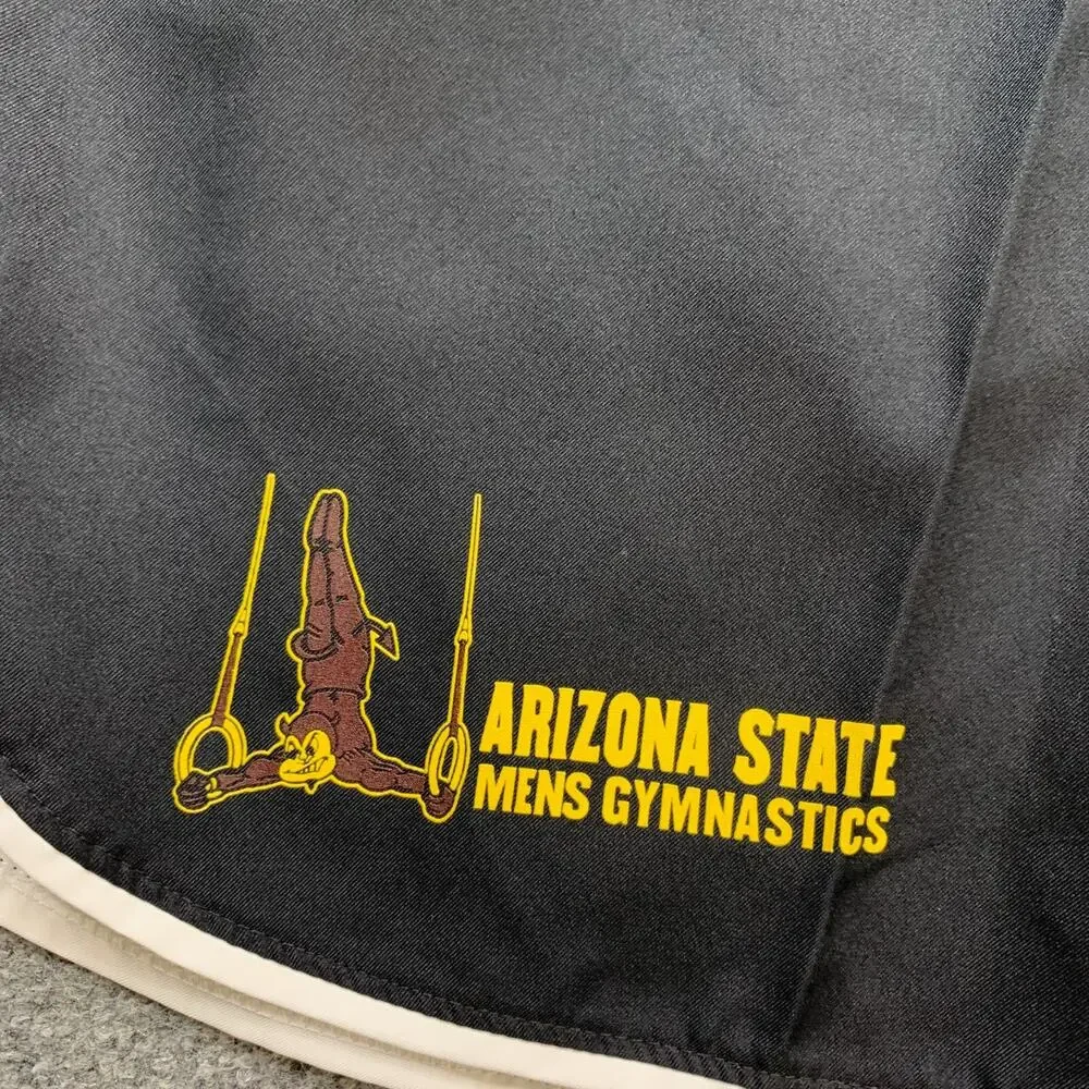 ASU Gymnastics Shorts Mens S Small Black Laser Woven SLIM Fit Arizona State Nike