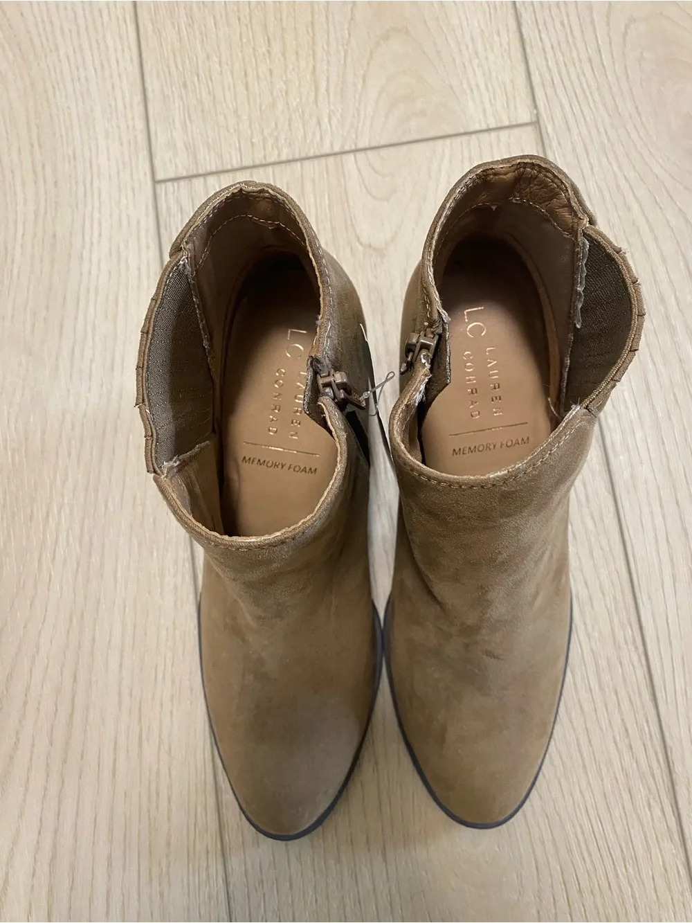LC Lauren Conrad suede ankle