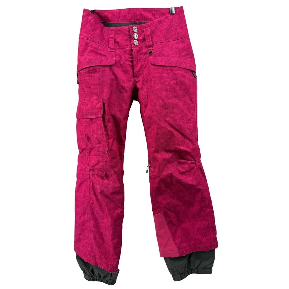 Patagonia H2NO Pink Plaid Ski Snowboard Pants Women's XS‎ Insulated Waterproof