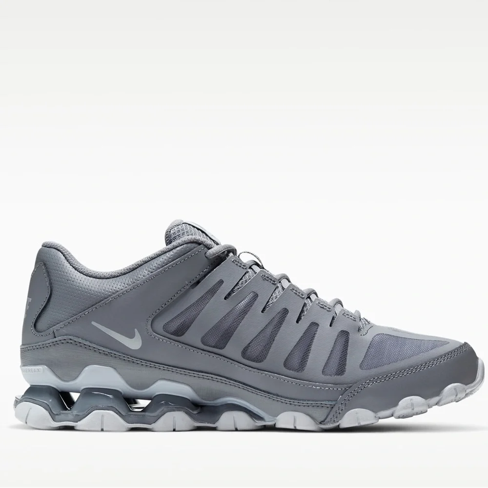 Nike Reax 8 TR Men's Workout Grey Low-Top Sneakers- 9.5
