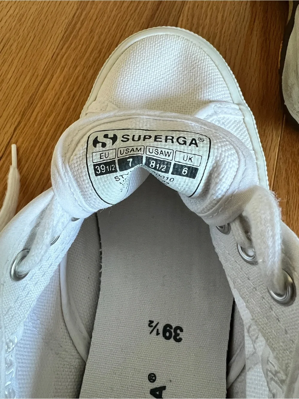 Superga White Canvas Low-Top Sneakers