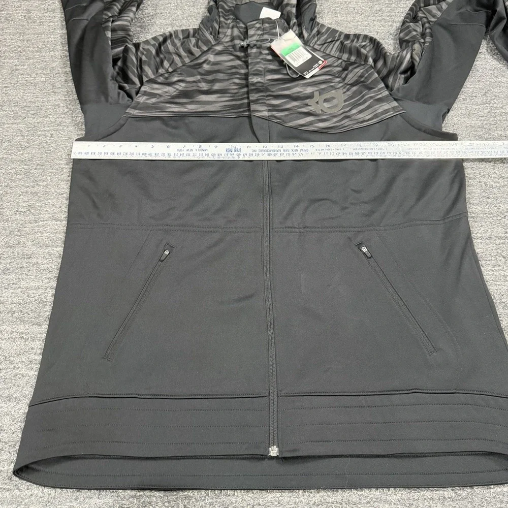 Nike Hoodie Men XL Black KD Klutch Hyper Elite Therma Fit Full Zip Jacket Tiger
