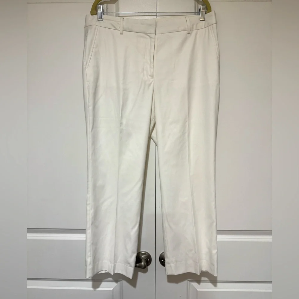 Talbots Off White Lined Dress Pants - Classic Tailored Style