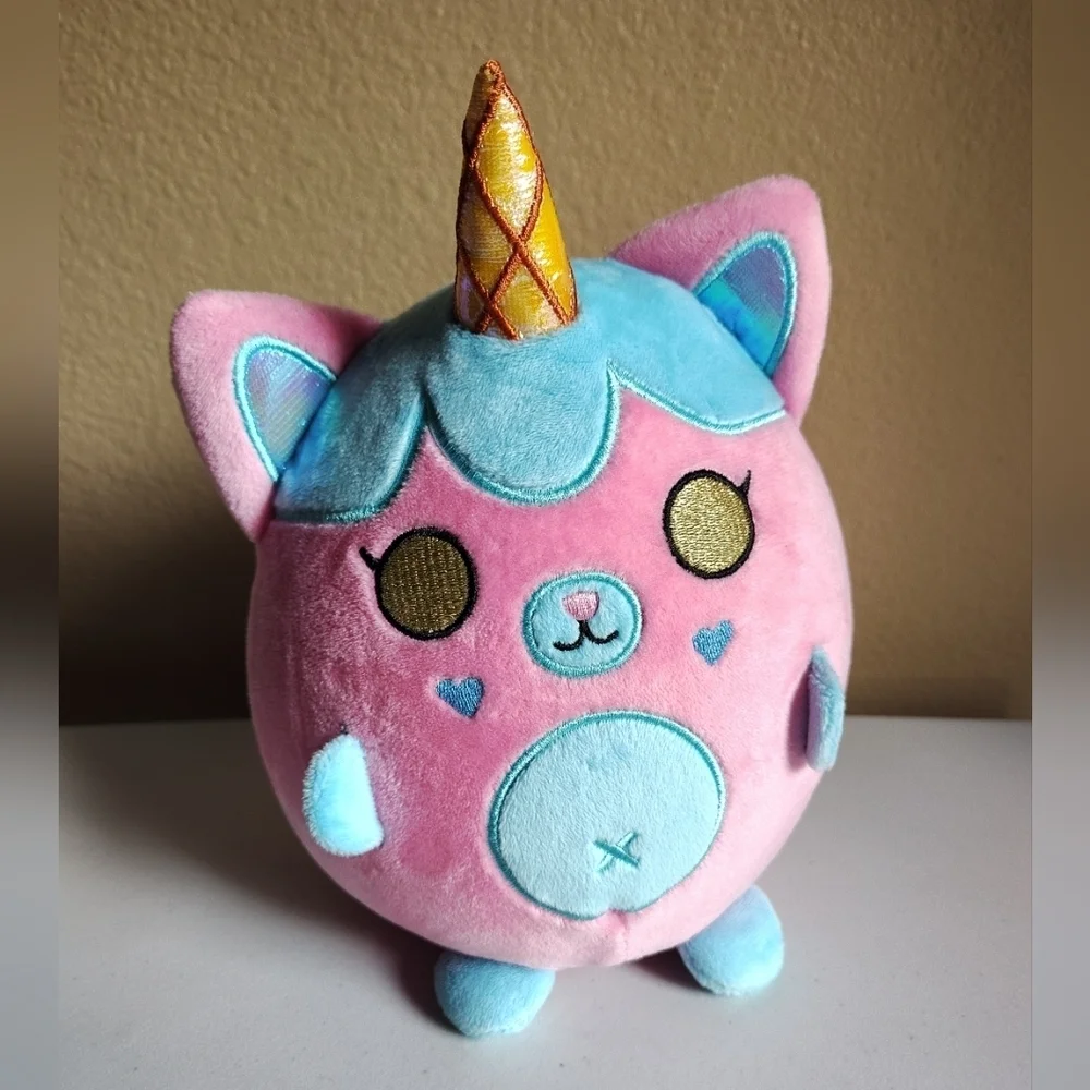 Krew District Rainbow Unicorn Kitty Cat Squish  Ball Plush It's Funneh YouTube