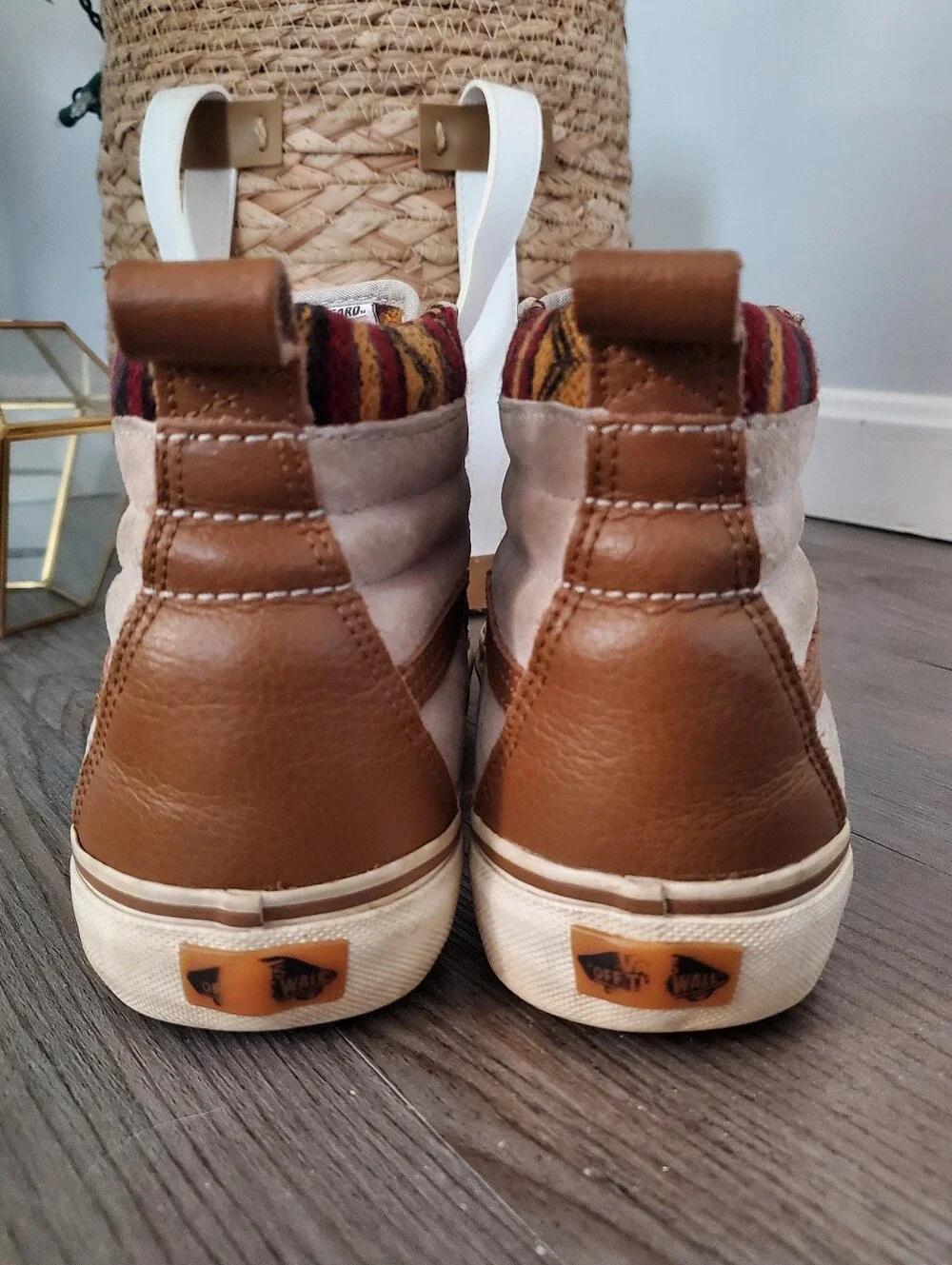 VANS Sk8-Hi MTE Aztec Leather/suede Scotchgard Sneakers 6.5/8