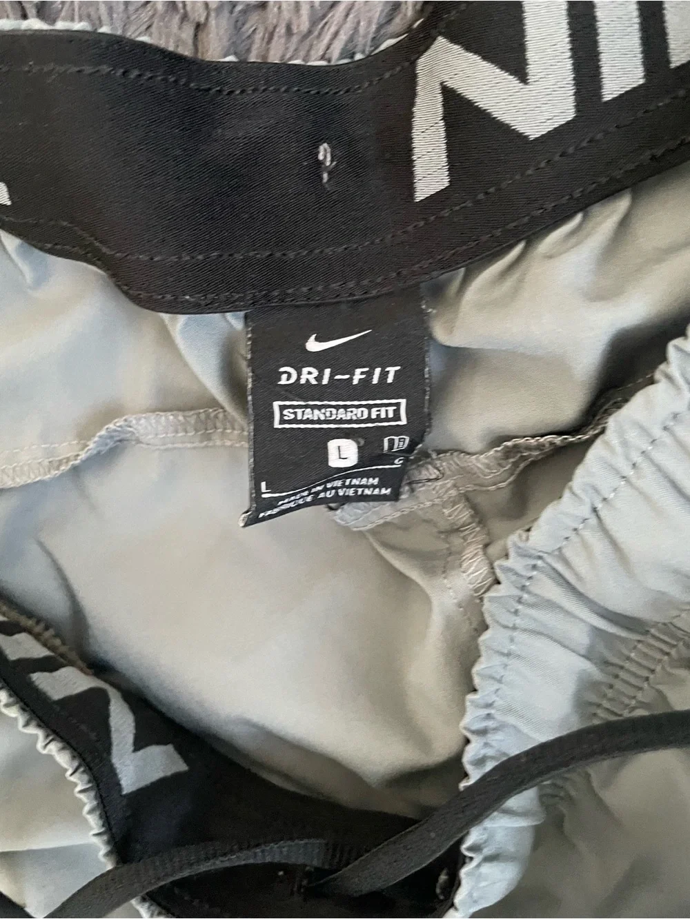 Nike size fit dri