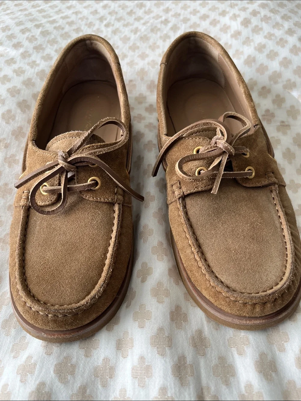 Gianvito Rossi Vandée suede boat shoes loafers - Beige 38