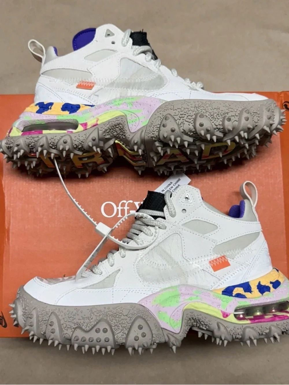Nike Off-White x Air Terra Forma White Women’s size 6.5 Fashion Hiking Shoes NEW