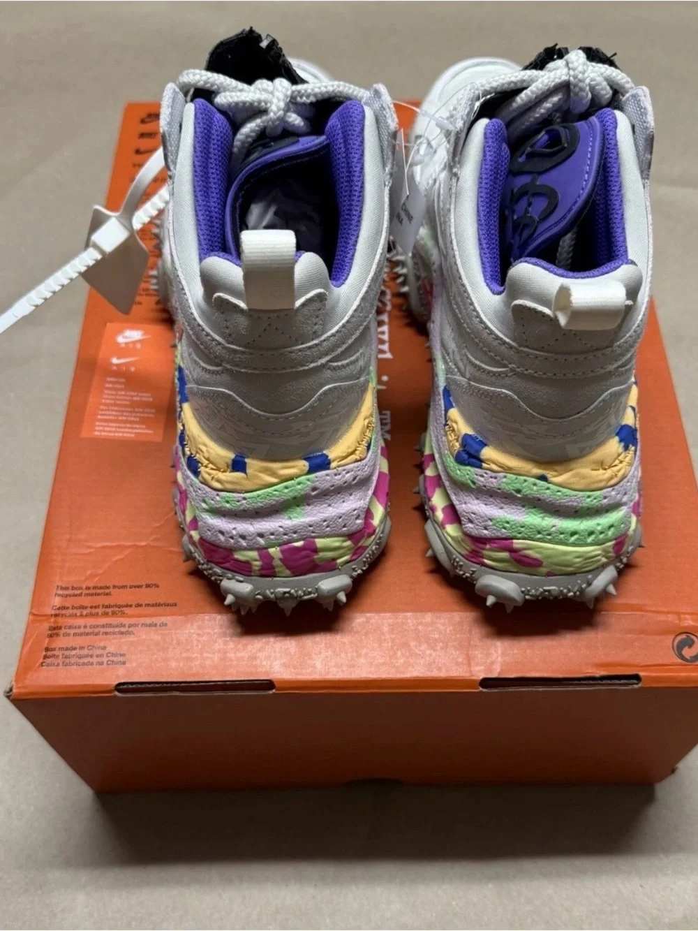 Nike Off-White x Air Terra Forma White Women’s size 6.5 Fashion Hiking Shoes NEW