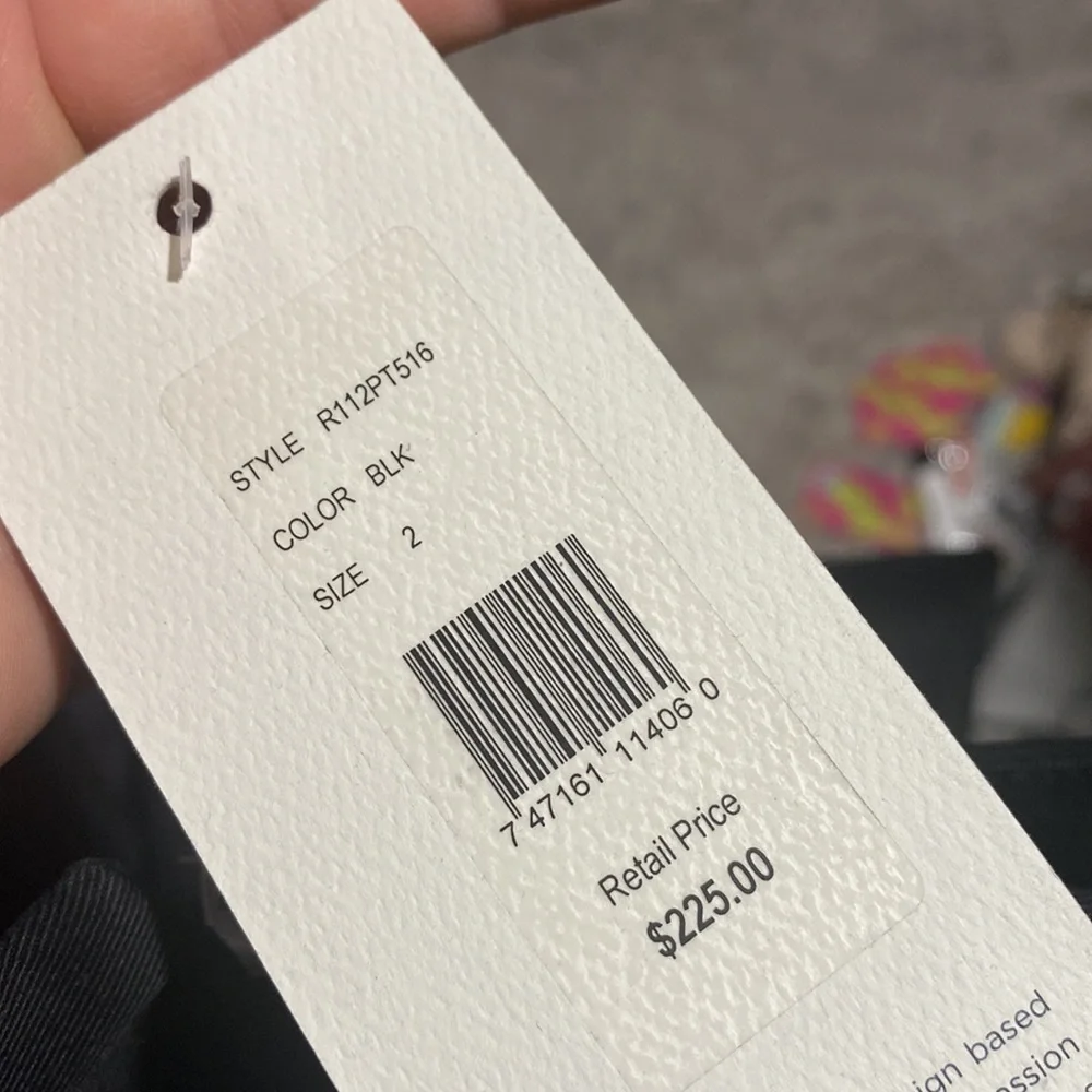 Adam lippes pants black trousers wide‎ leg NEW size 2