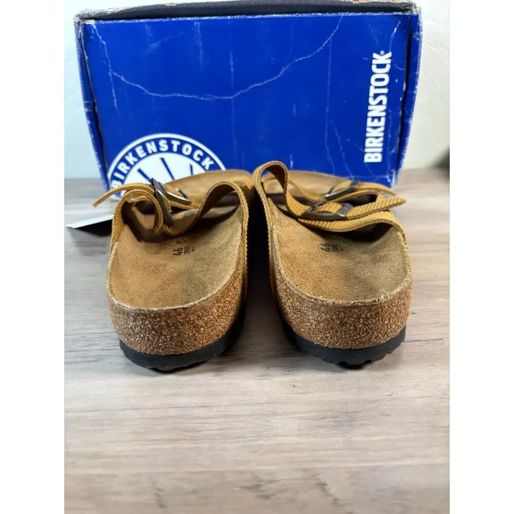 Birkenstock Arizona BS Corduroy Cork Brown Tan Size 46 US Men's 13‎ NEW in Box
