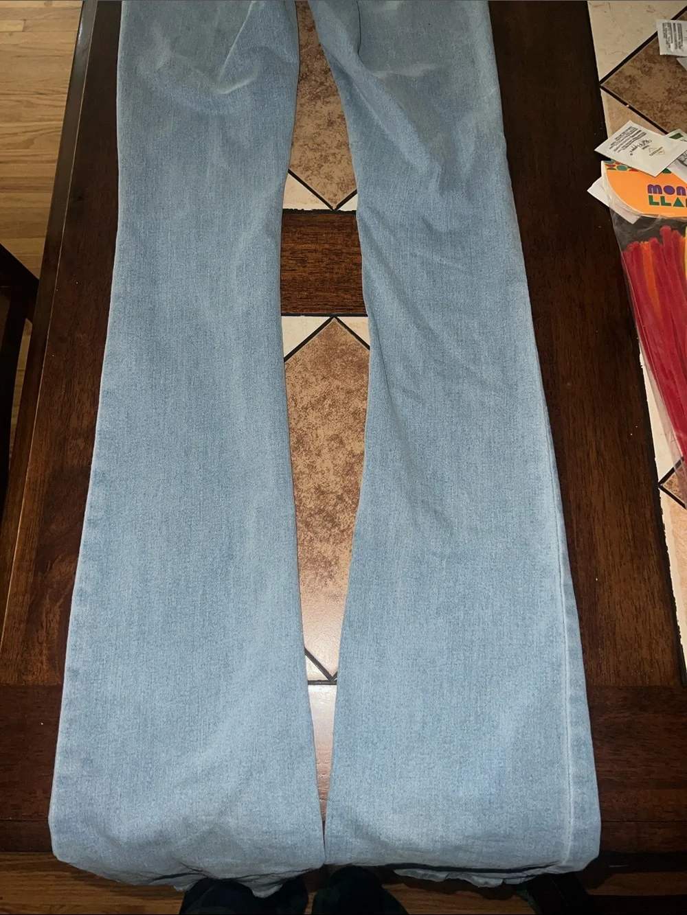 Fashion Nova Light Wash High-Rise Slim Straight Jeans