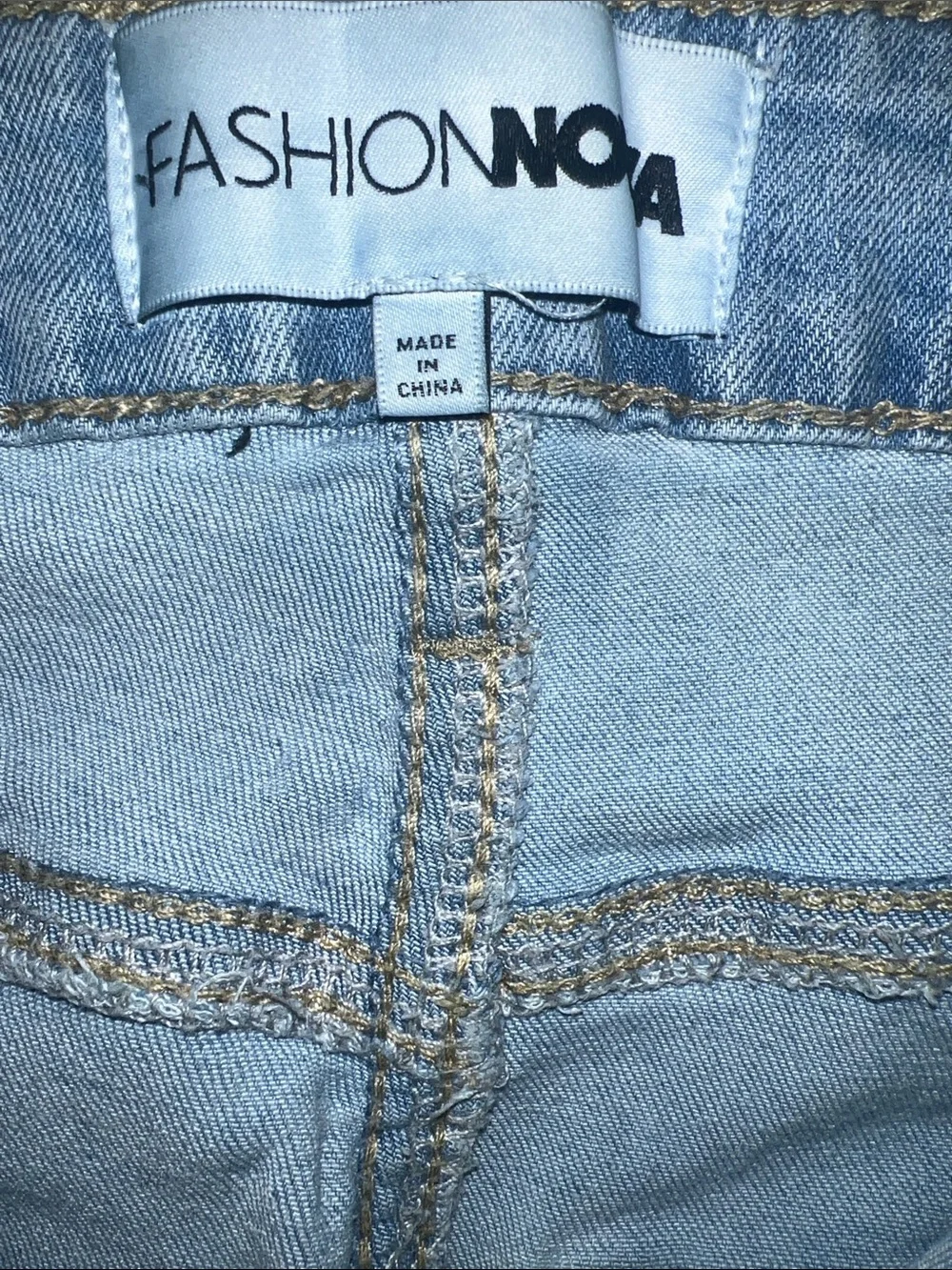 Fashion Nova Light Wash High-Rise Slim Straight Jeans