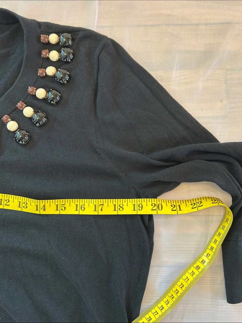 kate spade black button