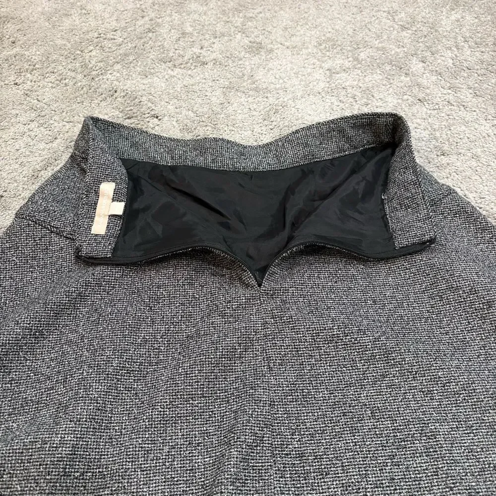 Banana Republic Black & White Tweed Circle Skirt Size 2