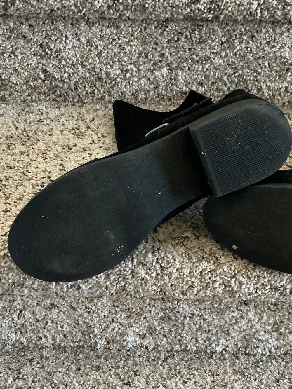 JustFab black suede