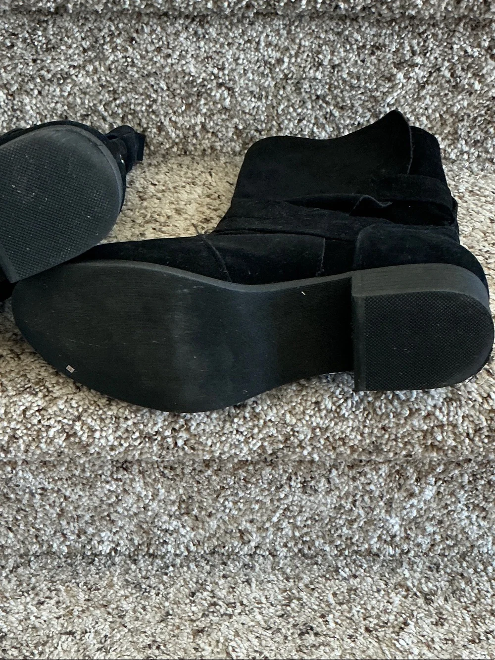 JustFab black suede